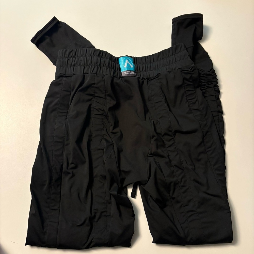 Agogie L20+ Resistance Band Leggings Black Ruched Athletic Pants Women XL